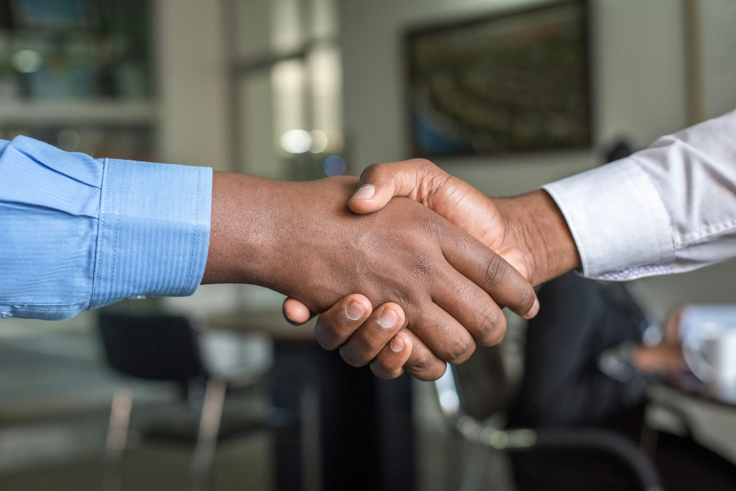 Shrewsbury Business Chamber launches Customer Service Award 2026 - Hand shake